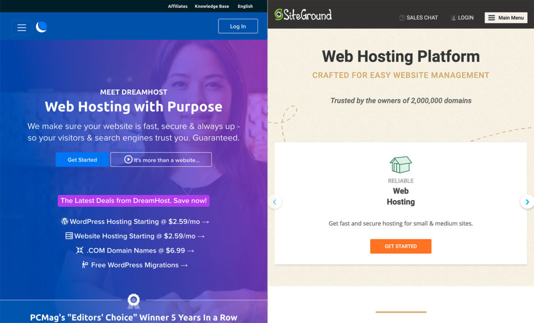 dreamhost-vs-siteground-hosting