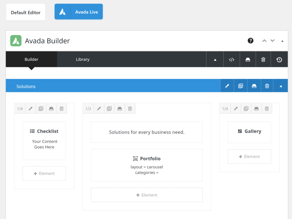 Avada Builder