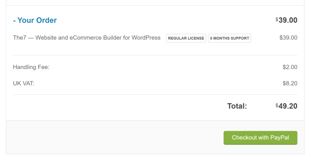 Envato Tax Fees